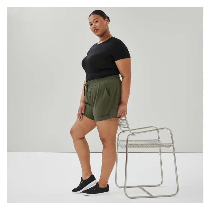 Women+ Active Everyday Four-Way Stretch Short - Dark Green